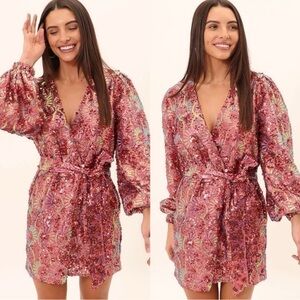 Buddy Love Adeline Sequin Wrap Dress